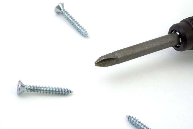 screwdriver and screws