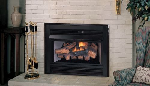 Natural Gas Vent-Free Fireplace Insert with Millivolt Control