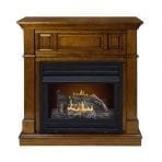 Pleasant Hearth Convertible Vent-Free Dual Fuel Fireplace