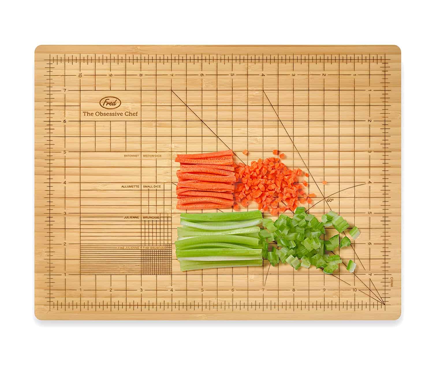 Gridded Bamboo Cutting Board