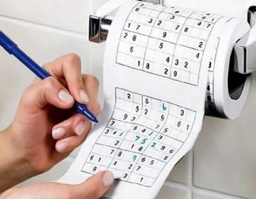 Sudoku Puzzle Toilet Paper