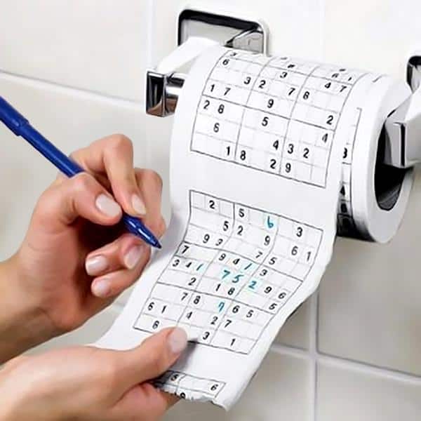 Sudoku Puzzle Toilet Paper