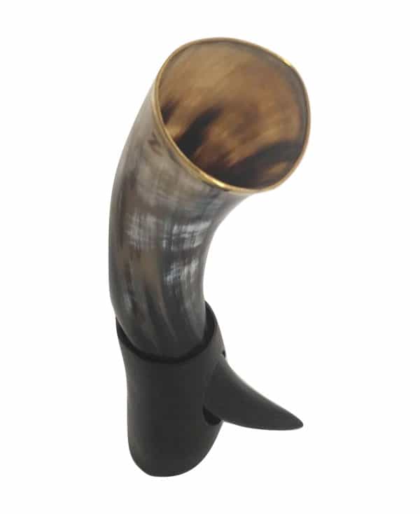 Viking Drinking Horn with Stand