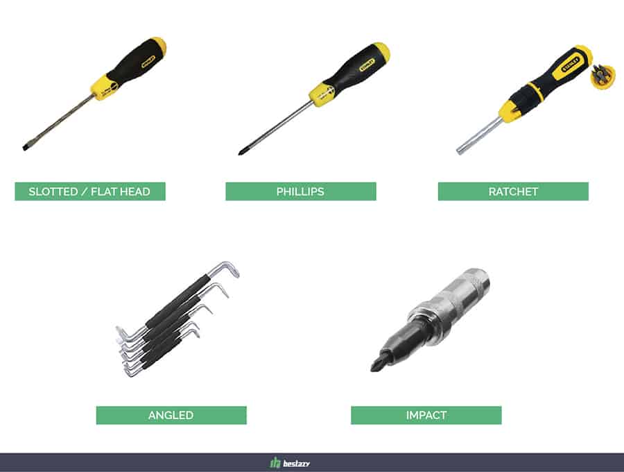 types of screwdrivers