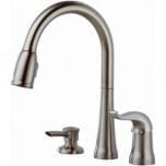 Delta 16970-SSSD-DST Single Handle Pull-Down Kitchen Faucet with Soap Dispenser