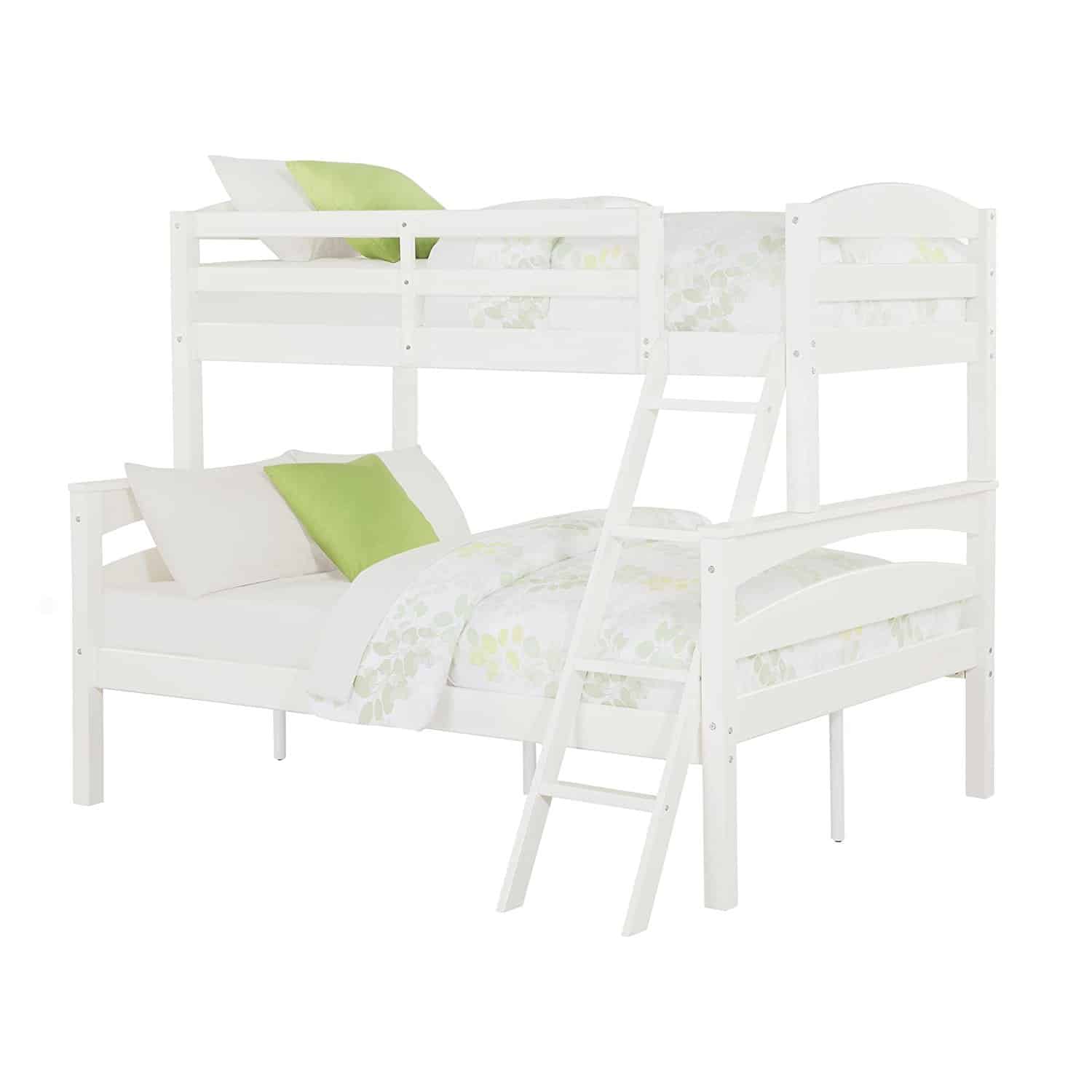 Dorel Living Brady Twin Over Full Solid Wood Kid S Bunk Bed With Ladder