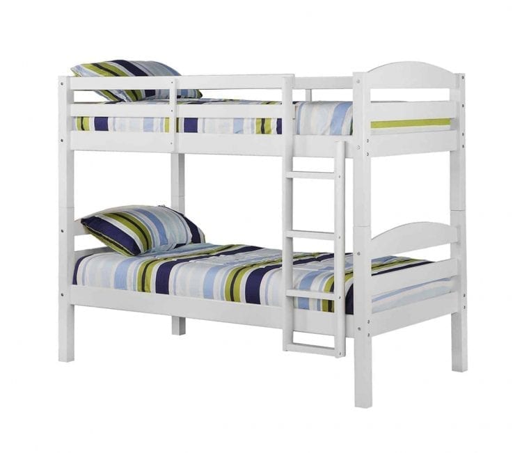 WE Furniture Solid Wood Twin Bunk Bed