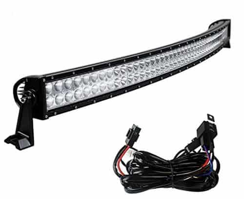 YITAMOTOR 52 Inch Curved Led Light Bar With Free Wiring Harness