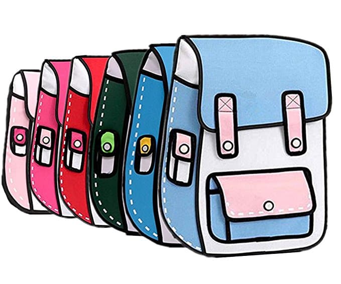 2D Cartoon Backpack