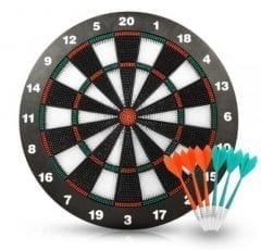 ActionDart Soft Tip Darts and Dart Board Set – Great Games for Kids – Leisure Sport for Office