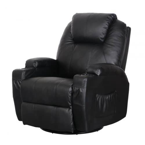 Best Massage Recliner for Leisure – Esright Massage Recliner Chair Heated PU Leather Ergonomic Lounge