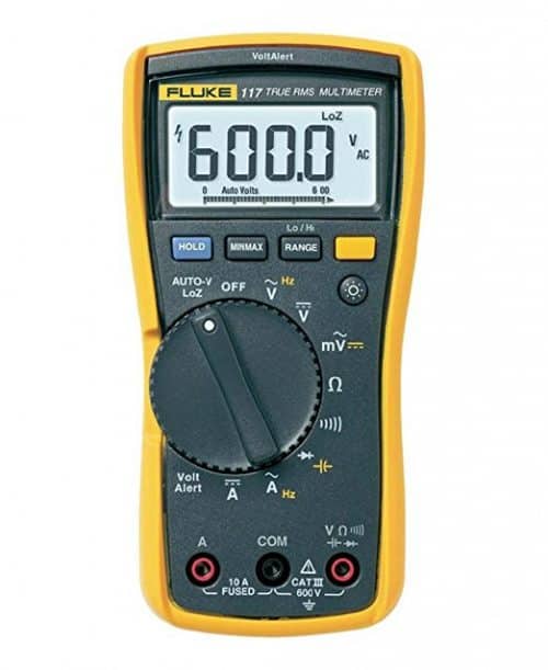 Fluke 117 Electricians True RMS Multimeter with a NIST-Traceable Calibration Certificate with Data