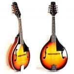 Hola! Music A Style Mandolin Instrument with Adjustable Truss-Rod Model HM-3TS, Glossy Sunburst Finish
