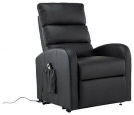 Most Stylish Recliner for Back Pain – Divano Roma Furniture – Classic Plush Bonded Leather Power Lift Recliner Living Room Chair