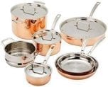 Cuisinart Copper Stainless Steel 11-Piece Cookware Set