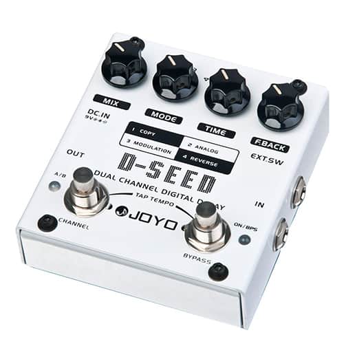 JOYO D-SEED Dual Channel Digital Delay Guitar Effect Pedal with Four Modes