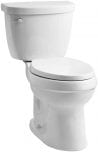 KOHLER Cimarron Comfort Height Elongated 1.28 gpf Toilet with AquaPiston Technology, Less Seat