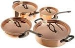 Matfer 8-Piece Bourgeat Copper Cookware Set