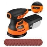 Random Orbit Sander, Tacklife 6 Variable Speed 3.0A 350W / 13000 OPM Orbital Sander with 12 pcs Sandpaper and High-Performance Dust Collection System, Ideal for the DIY and Home Decoration, PRS01A