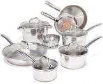 T-fal Ultimate Stainless Steel Copper-Bottom Cookware Set
