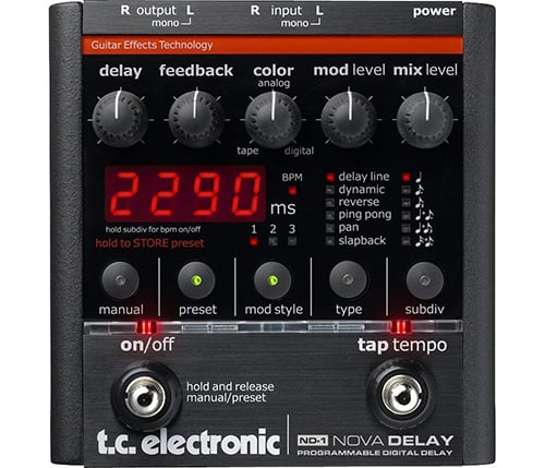 TC Electronic Nova Delay Guitar Delay Effects Pedal