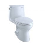 TOTO Ultramax II Het Double Cyclone Elongated One Piece Toilet with Sanagloss