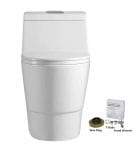 WoodBridge, Dual Flush Elongated One Piece Toilet with Soft Closing Seat, Comfort Height, Water Sense, High-Efficiency