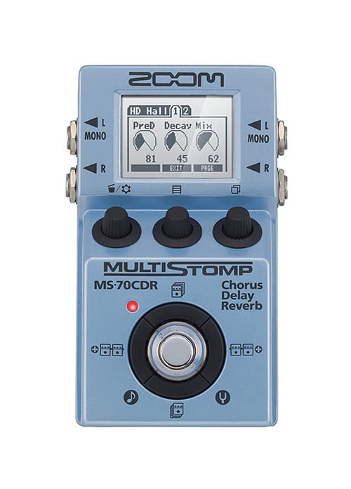 Zoom ZMS70CDR MS-70CR MultiStomp Chorus/Delay/Reverb Pedal