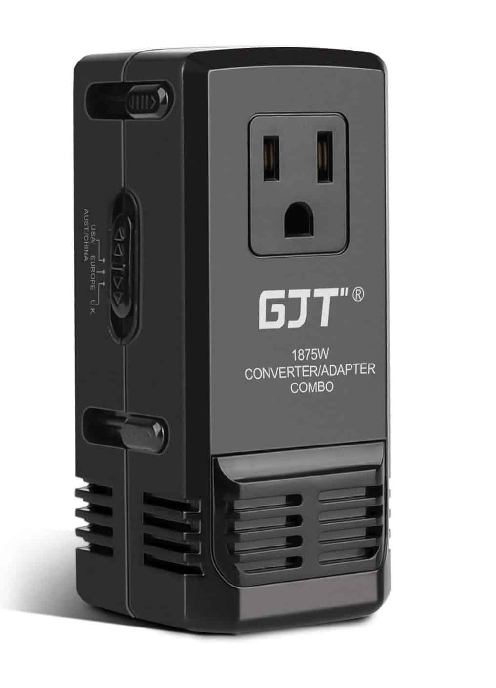 GJT 1875W Travel Converter Adapter Combo