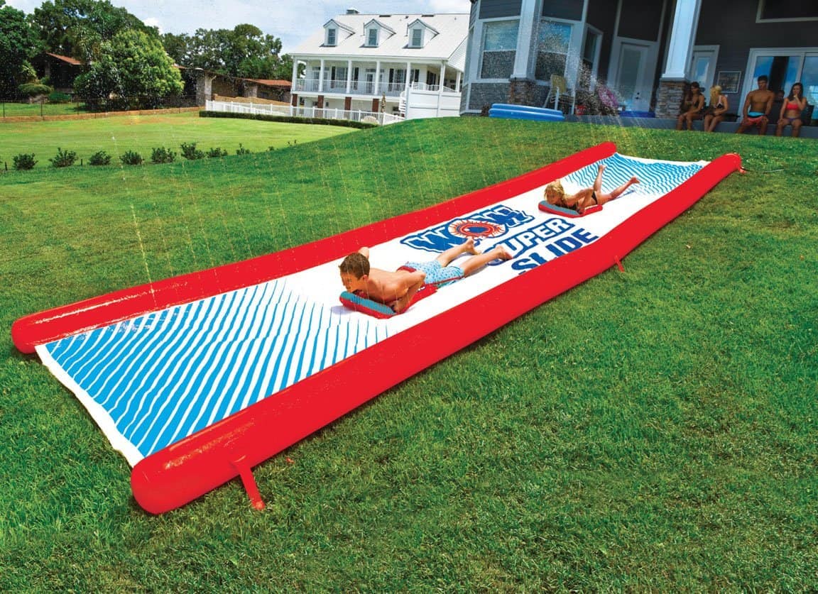 Giant Water Slide with Sprinklers