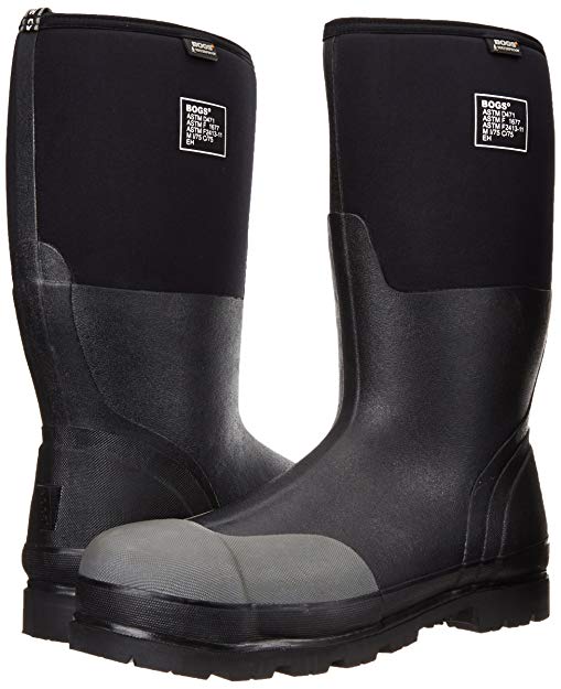 Bogs Men’s Forge Steel Toe Waterproof Rubber Work Rain Boots