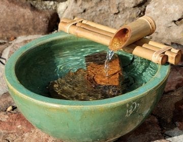 Freestanding Bamboo Fountain