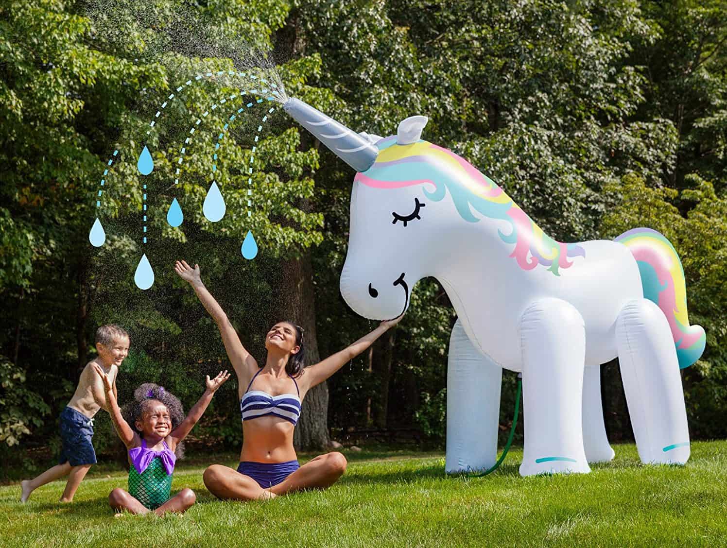Inflatable Unicorn Yard Sprinkler
