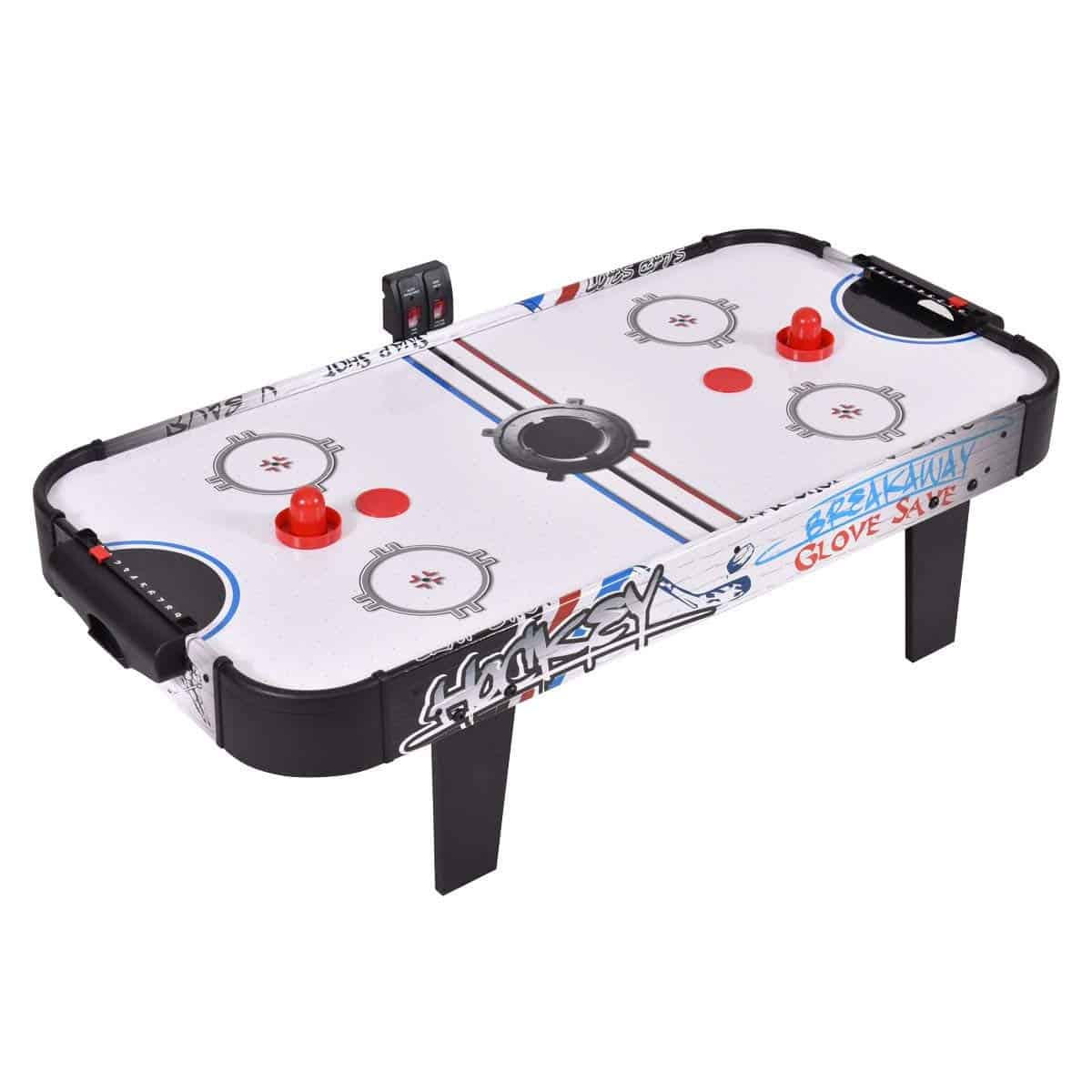 Goplus 42" Air Powered Hockey Table Game Room Indoor Sport Electronic