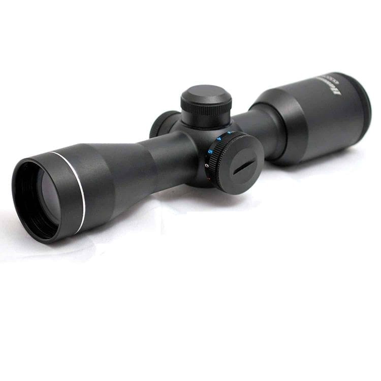 Hammers Compact Red/Blue Illuminated Multi-line Reticle Crossbow Scope 4X32CBT w/Weaver Rings