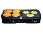 Hamilton Beach (38546) 3 in 1 Electric Smokeless Indoor Grill & Griddle Combo with Removable Plates